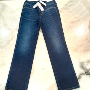 White House Black Market blue jeans. High Rise Straight Crop. Size 00. Tags on